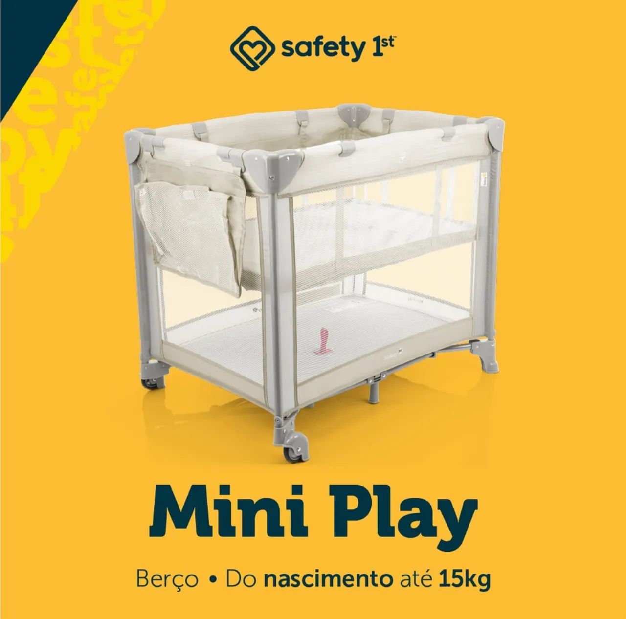 Berço Mini Play Pop Beige - Safety 1st - Foto 2
