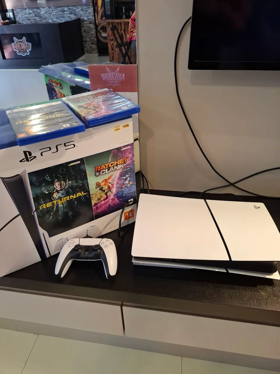 Barbada  - PS5 Slim c Leitor + Jogos