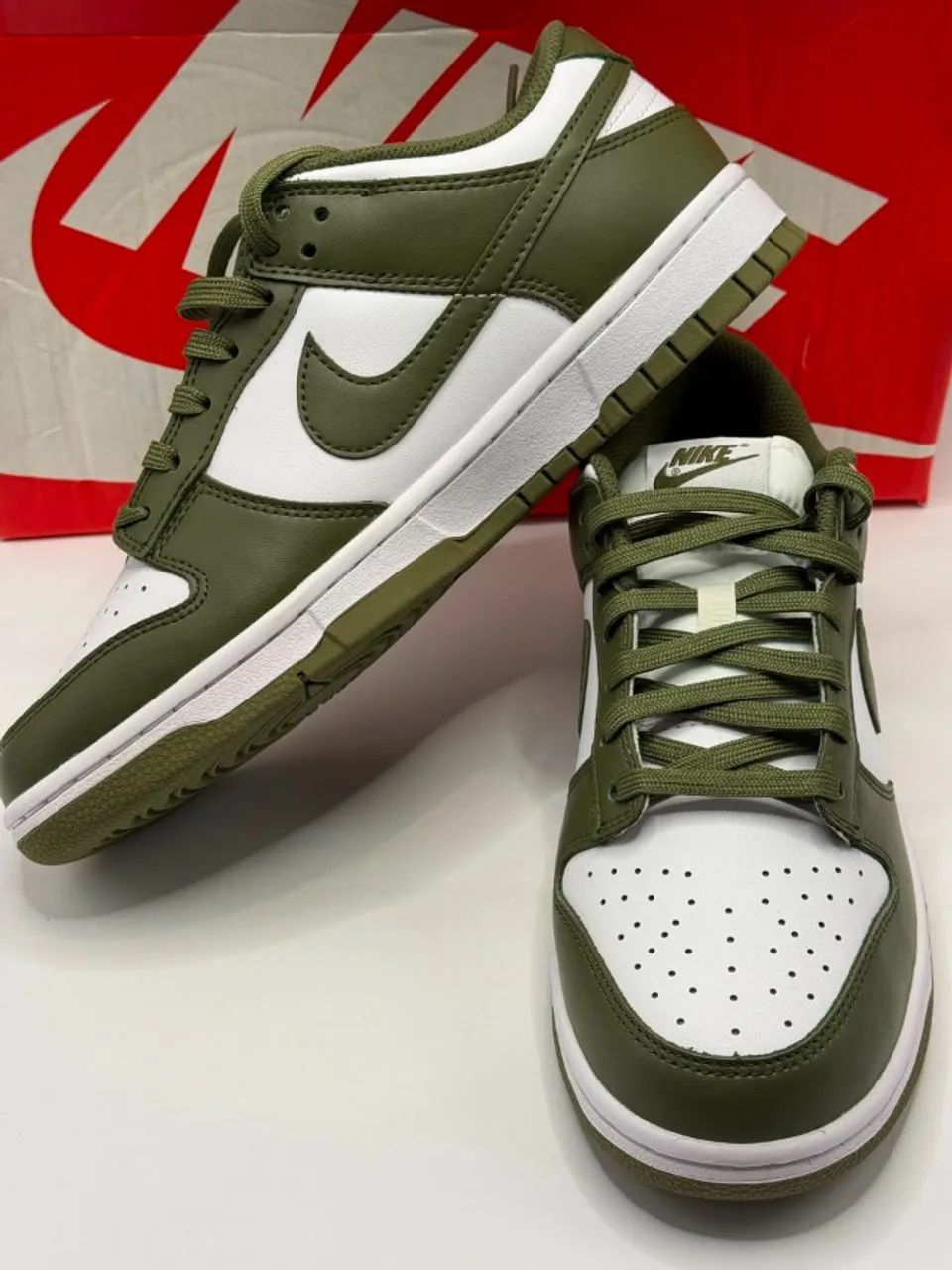tenis nike dunk low verde escuro tam 42 - Foto 3