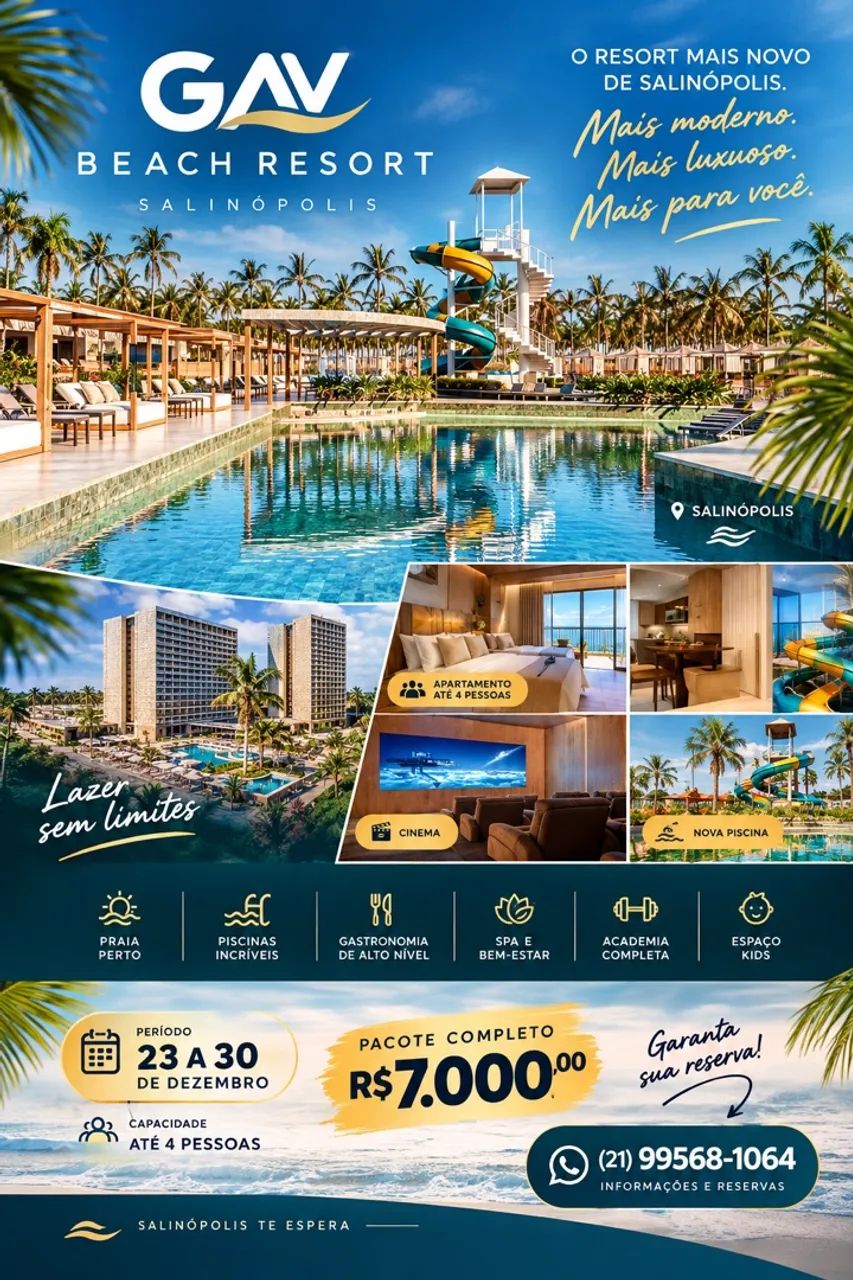 NATAL EM SALINÓPOLIS - GAV BEACH RESORT 