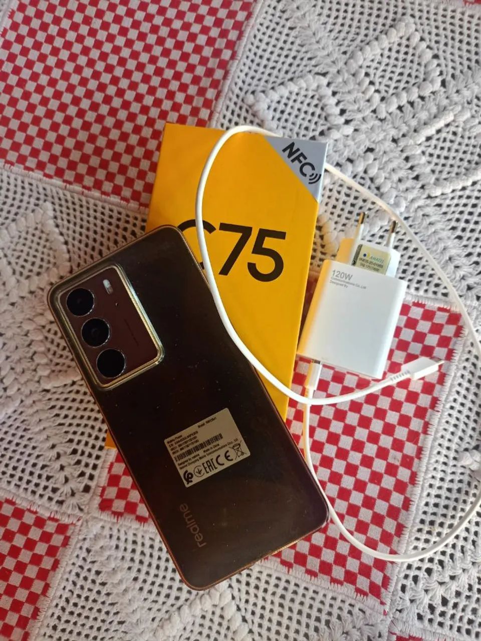 Celular realme c75x semi-novo 