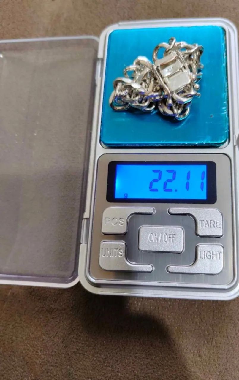 Corrente e pulseira Banhado a prata 925  - Foto 3