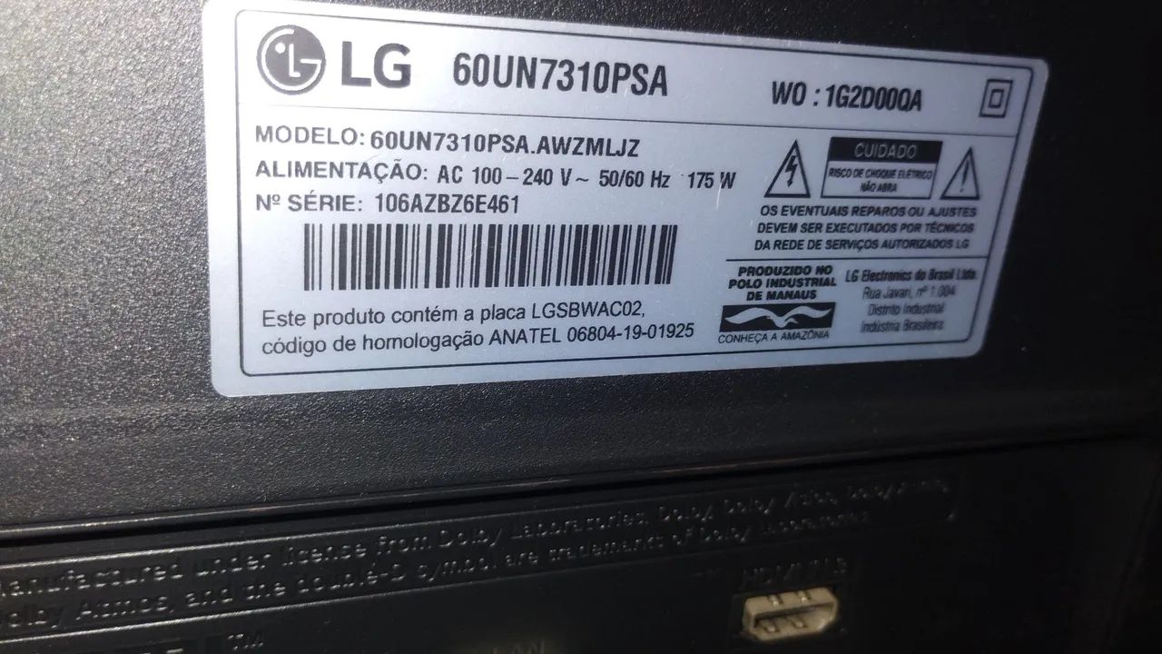 Tv LG 4k 60 polegadas com lunhas - Foto 5
