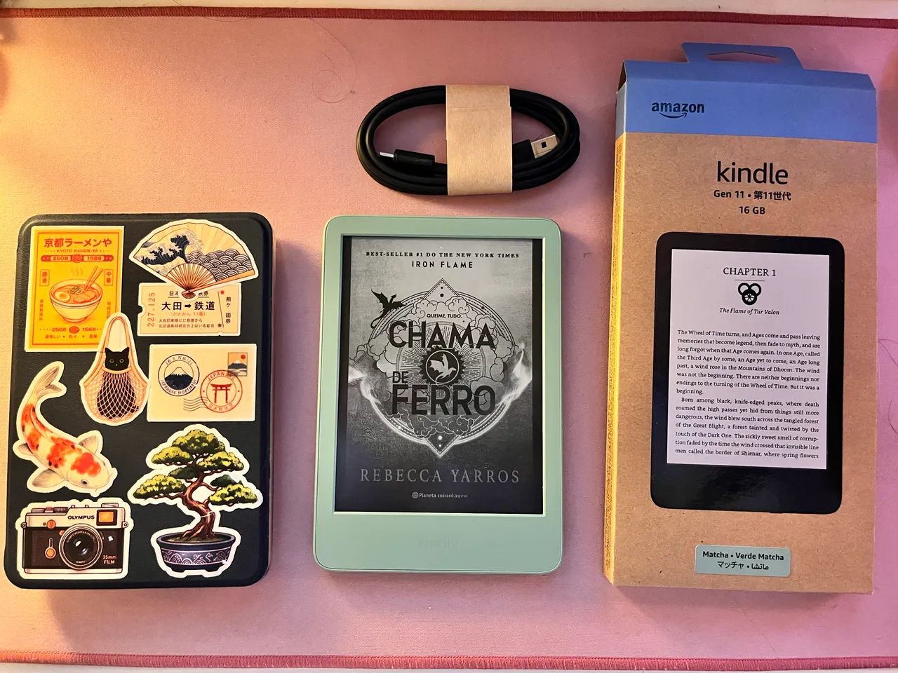 Kindle Gen 11° Verde Matcha - Tablets e E-Readers - Jardim das