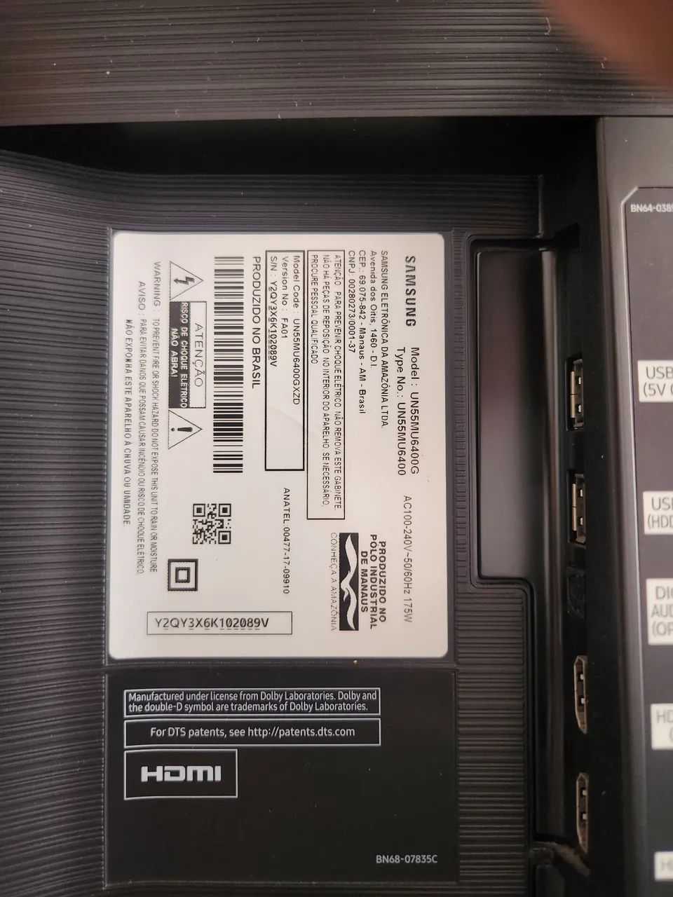 Tv 55 polegadas para retirada de peças  - Foto 3