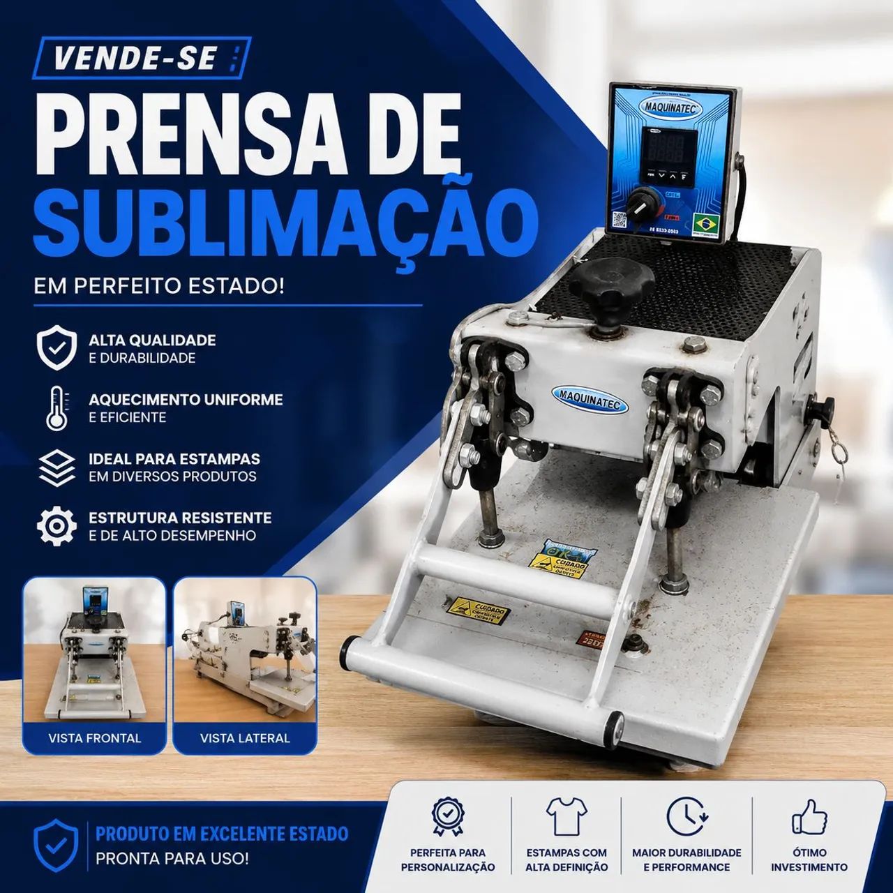 Prensa de sublimação 