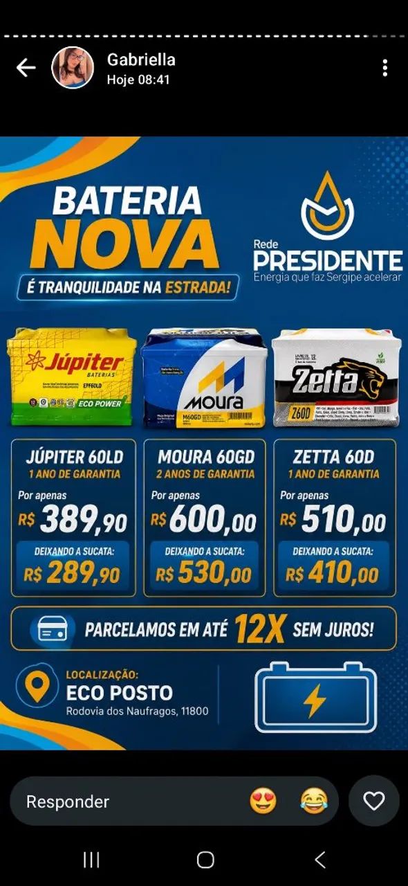 Baterias e Pneus novos  - Foto 2