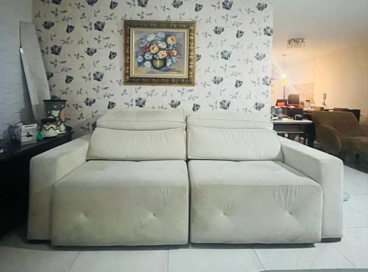 sofá retrátil e reclinável exelente qualidade  - Foto 5