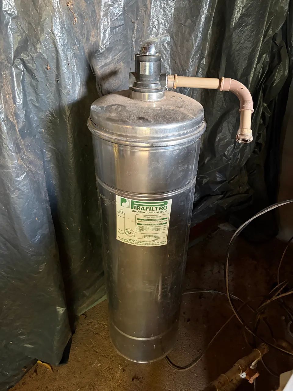 Vendo filtro de inox para poço artesiano vazão 1.000l/h
