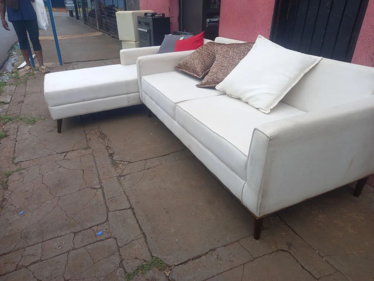 Sofá com 2 peças 680.00 entrego *  - Foto 3