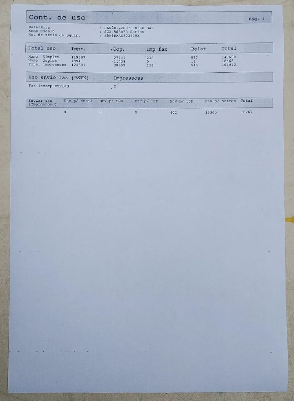 Impressora laser SAMSUNG SCX-5637FR - Foto 6