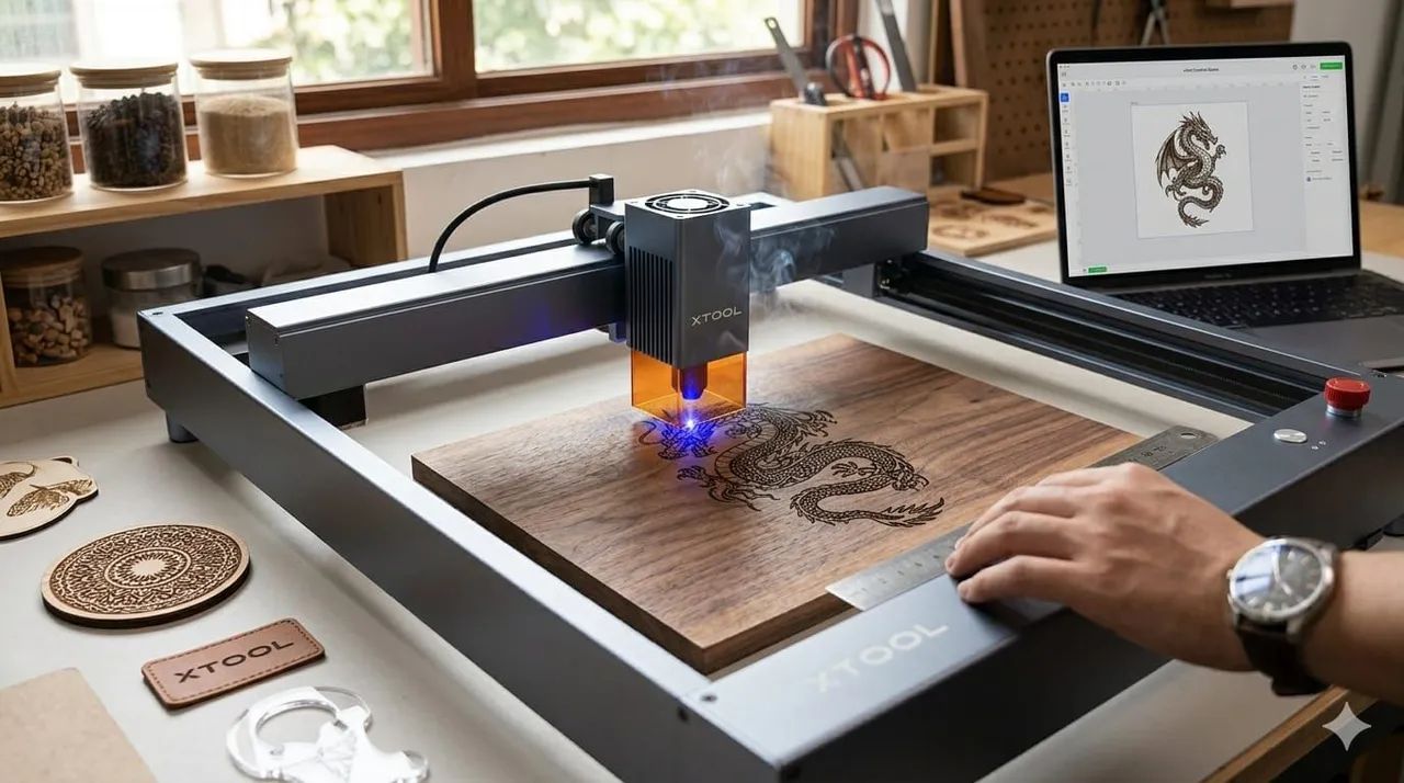 Xtool Máquina de corte e impressão a Laser mais acessórios.  - Foto 2