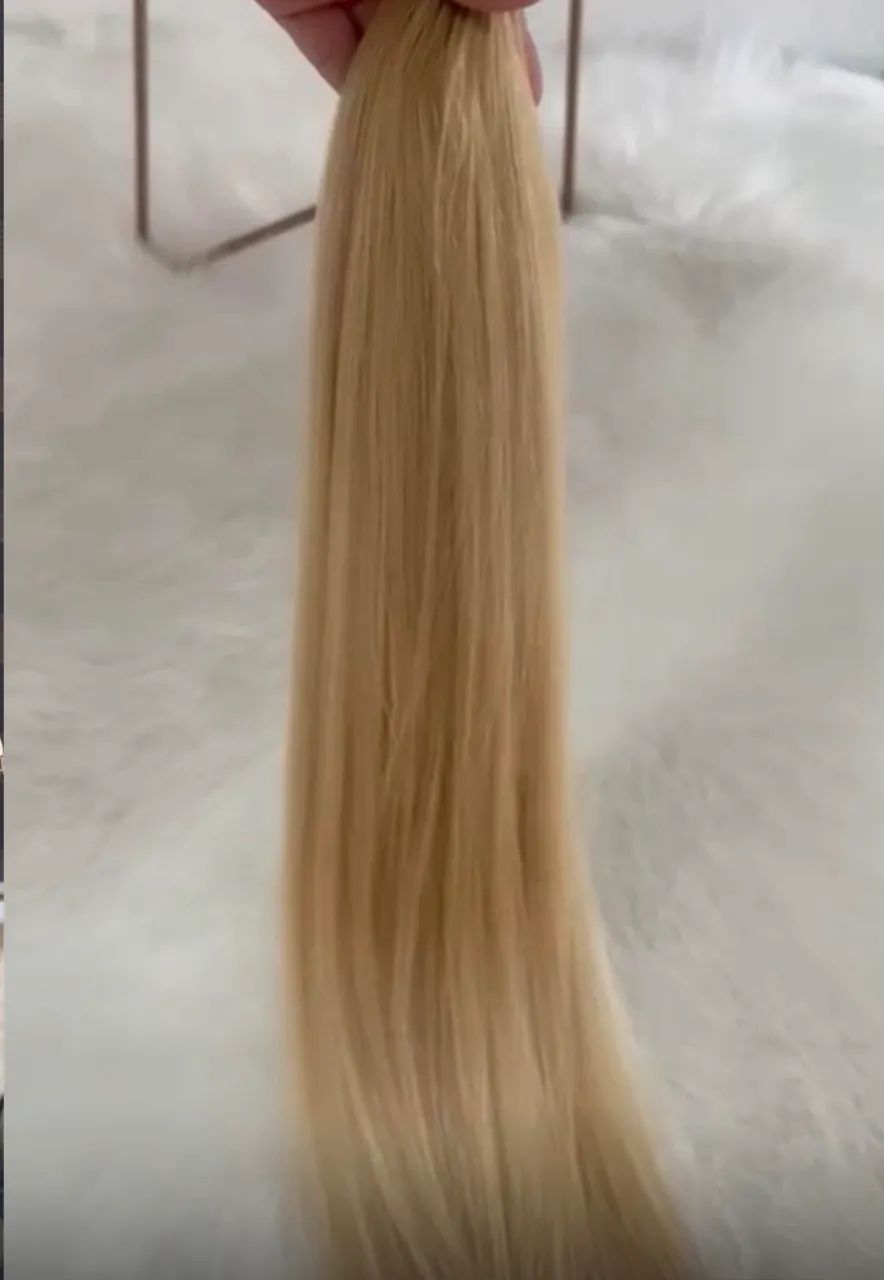 Mega Hair Loiro 100% Humano 70cm
