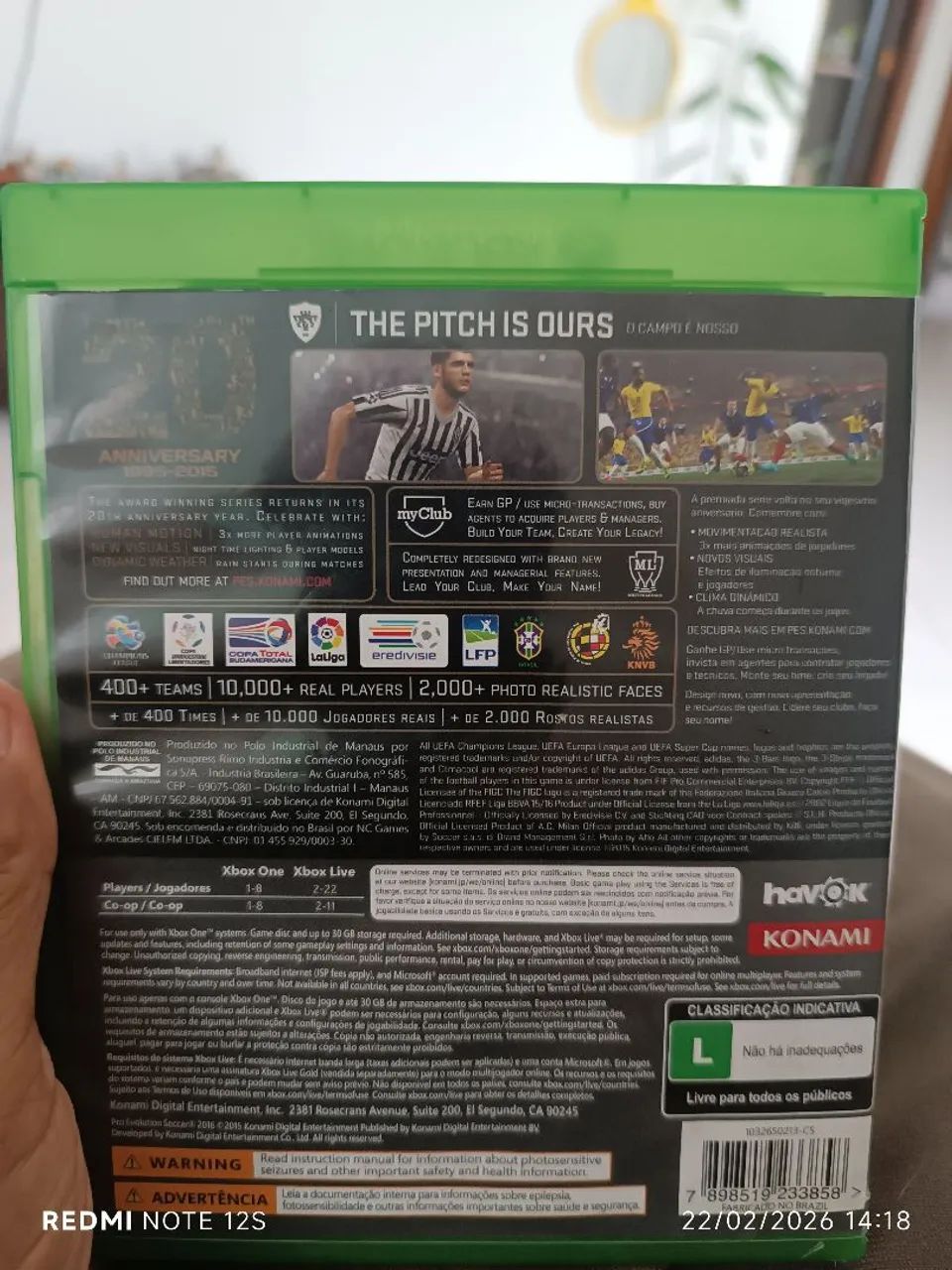 Neymar camisa10 ? Jogo Xbox One - PES 2016 (Pro Evolution Soccer) Edição Aniversário  - Foto 6