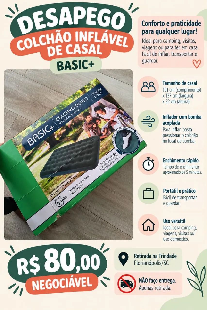 Colchão inflável 
