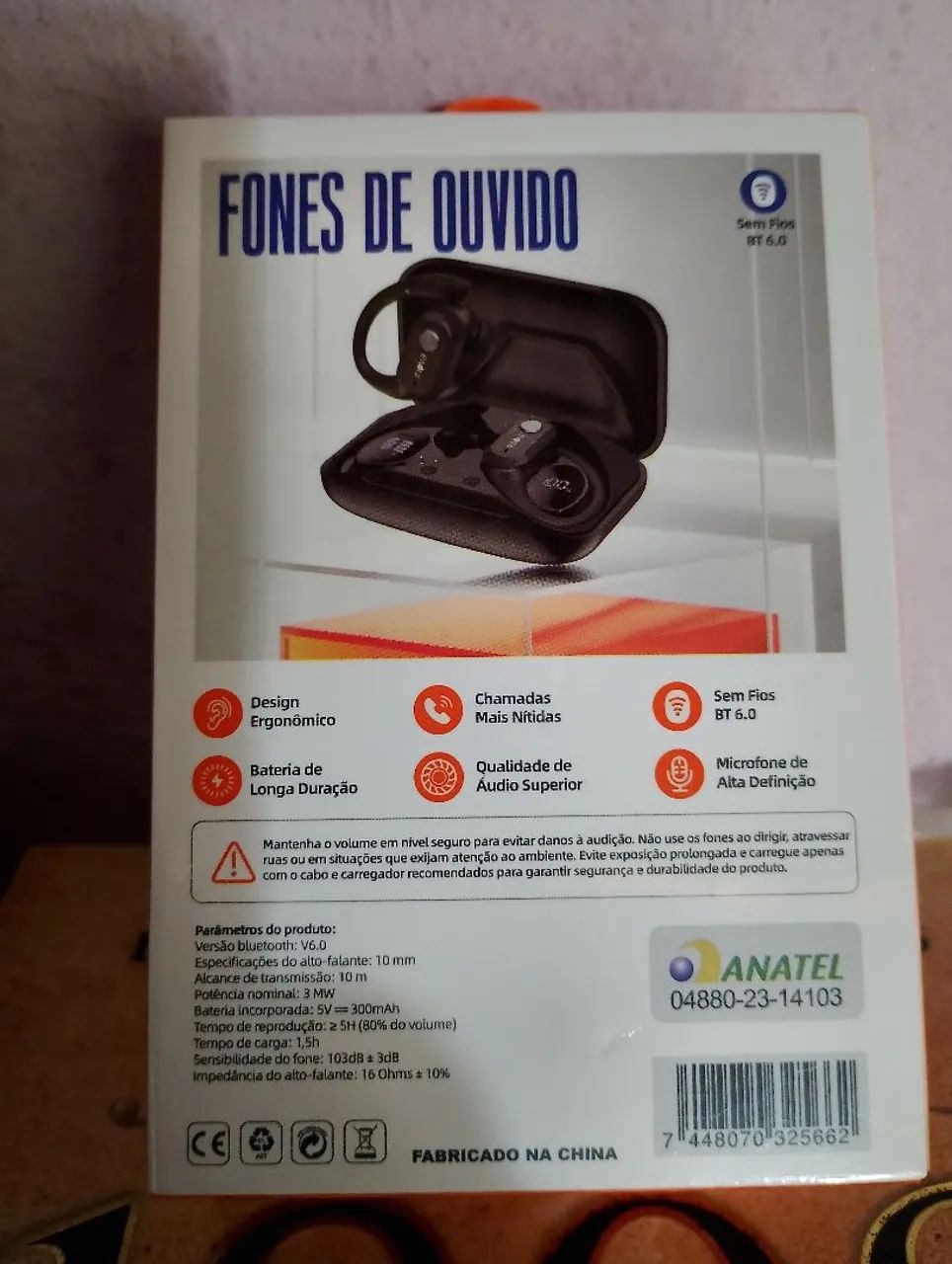 Fone de Ouvido Esportivo - Bluetooth 6.0 - Foto 4