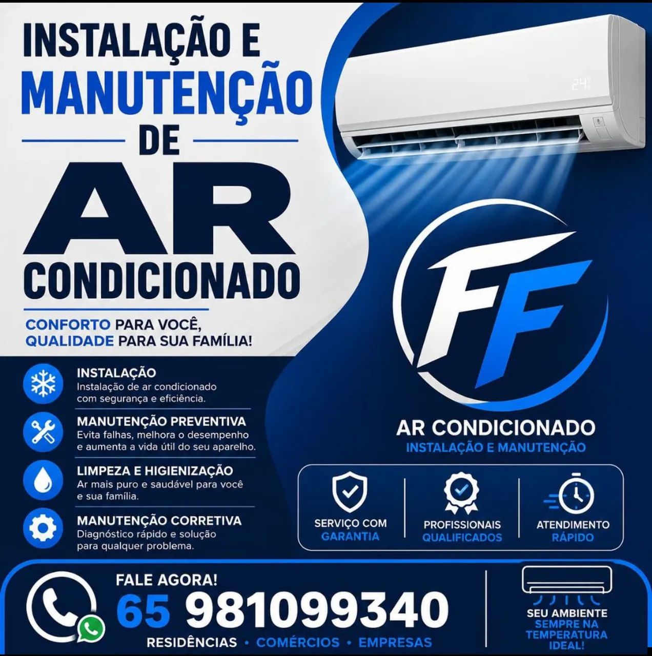 Manutenção em ar condicionado 