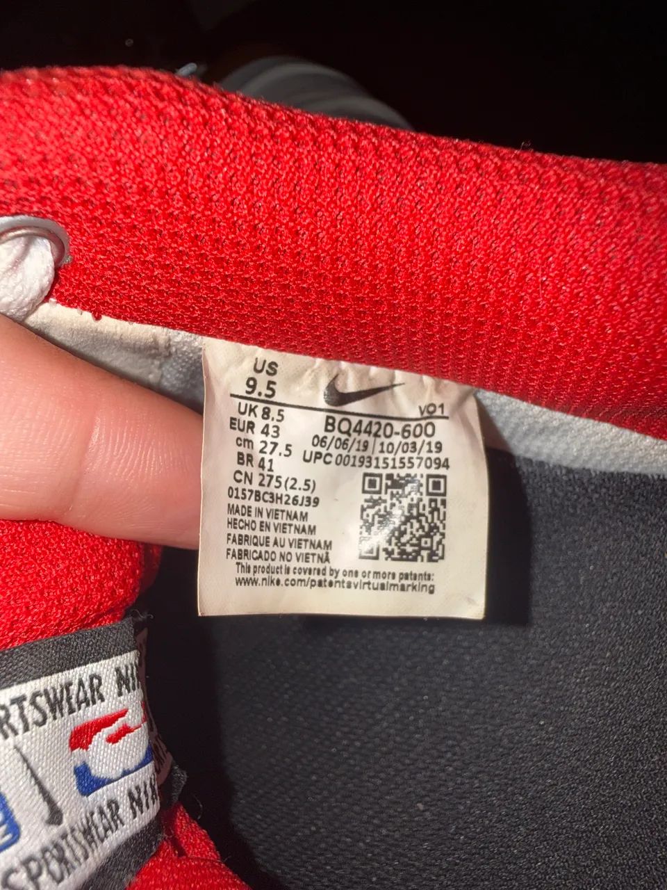 Nike Air Force 1 '07 LV8 NBA White Red - Foto 5
