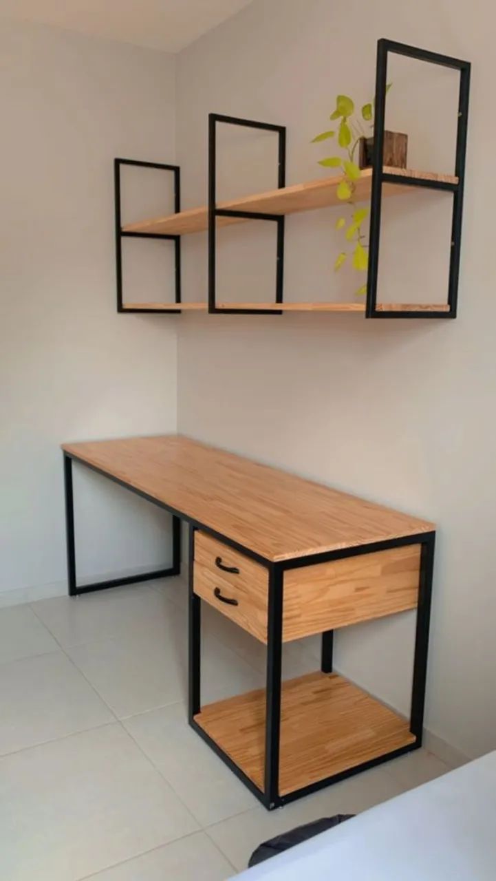 Mesa para escritório estilo industrial 