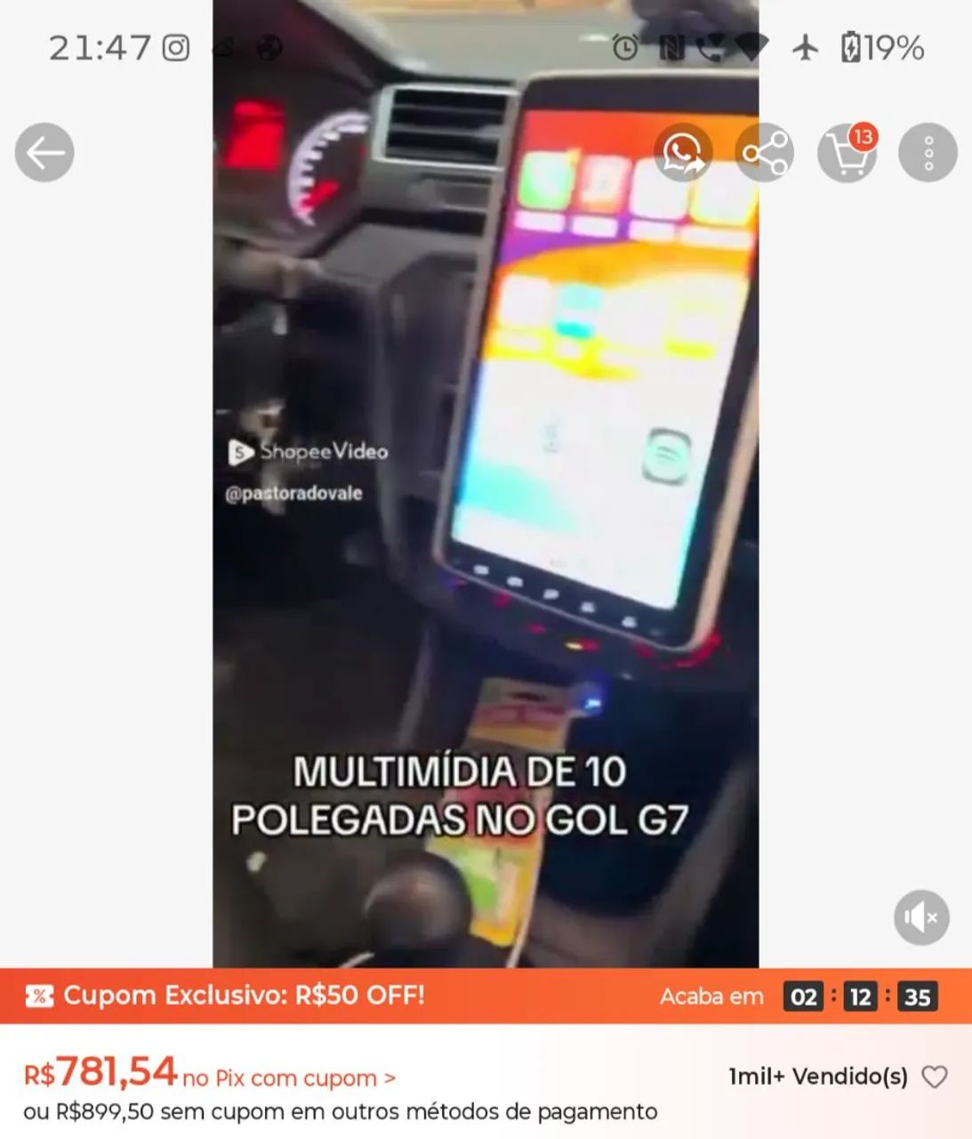 Multimídia 10 polegadas - Foto 5