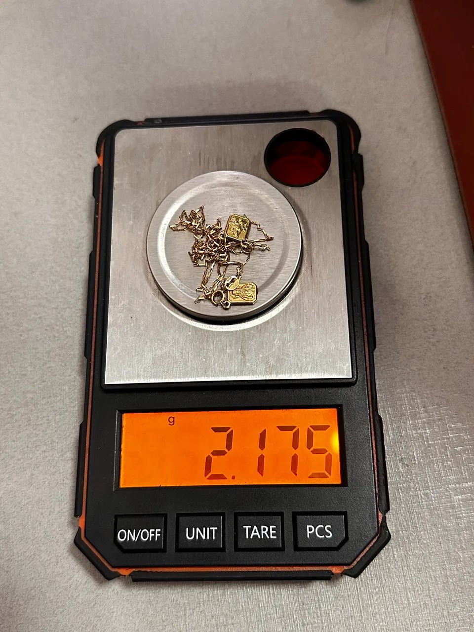 Escapulário de ouro 2.17g 18k procedência garantia eterna - Foto 3