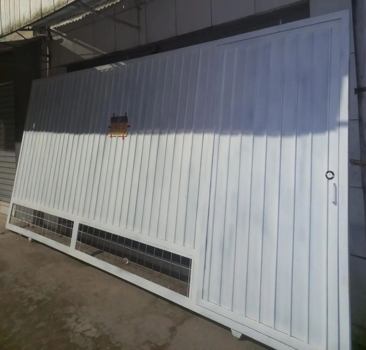 Portão galvanizado 2,10 x 4,40.