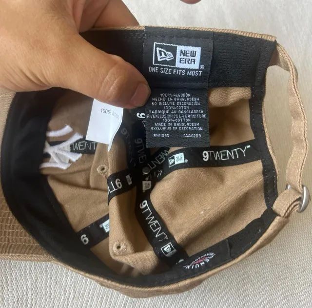 Boné New Era Strapback New York Yankees 920 Kaki 100% Original - Foto 5