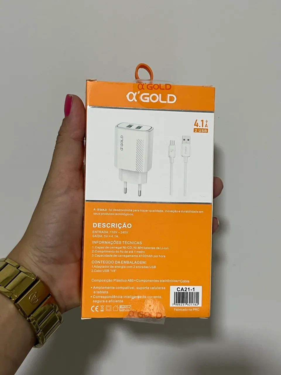 Carregador Rápido Micro Usb V8 - Foto 2