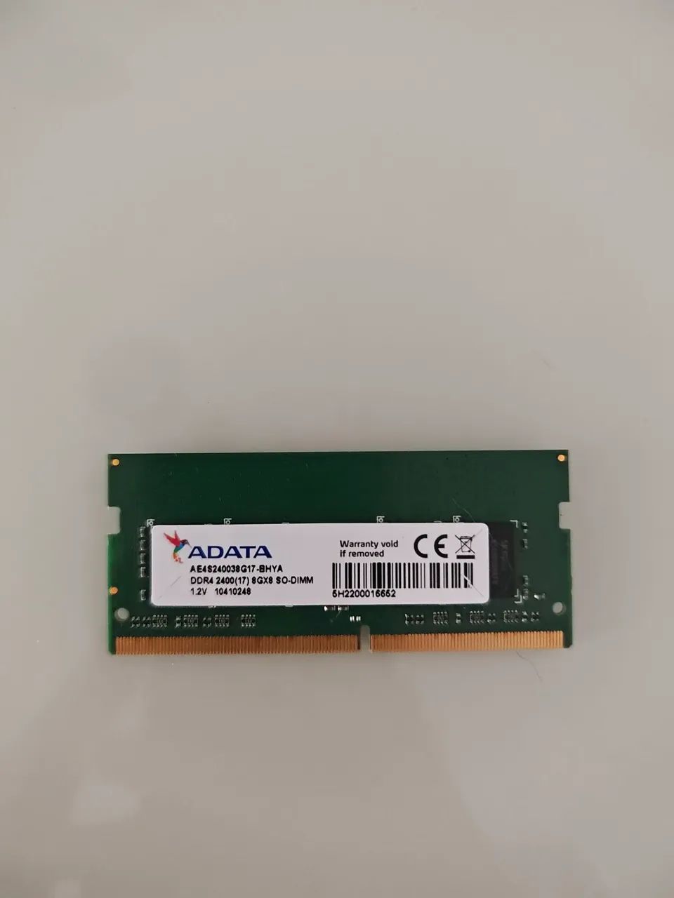 Memória RAM adata 8gb ddr4 2400 MHz para notebook - Memória RAM