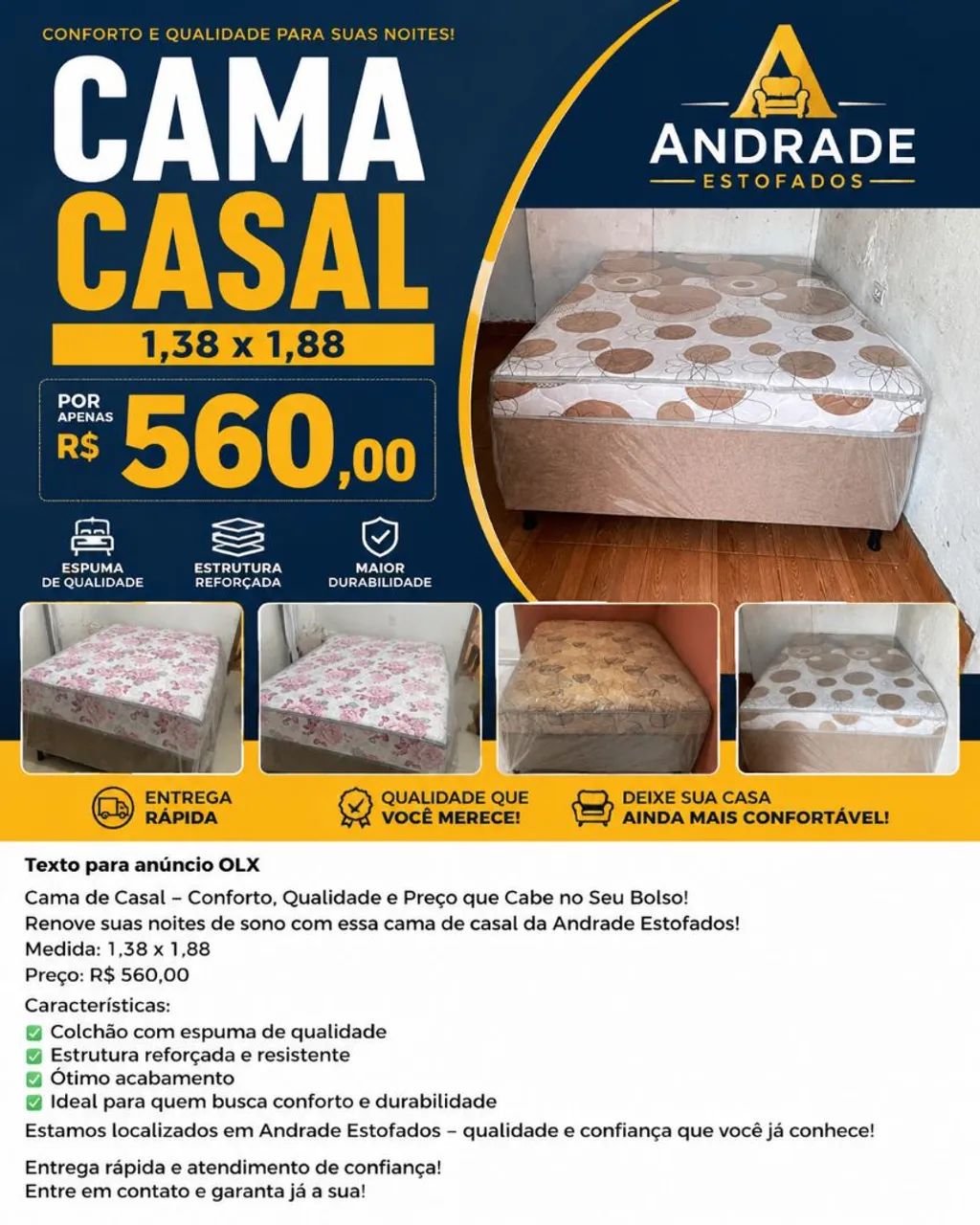 Cama casal 