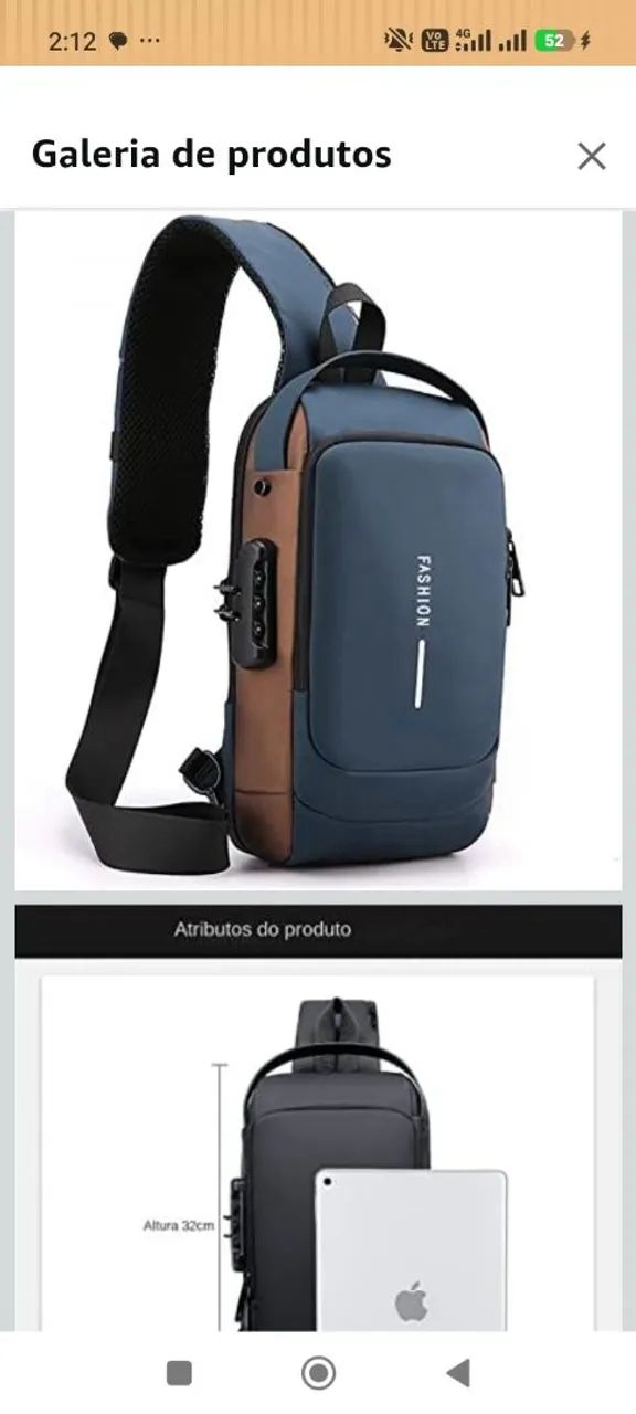 Bolsa Transversal de Ombro 