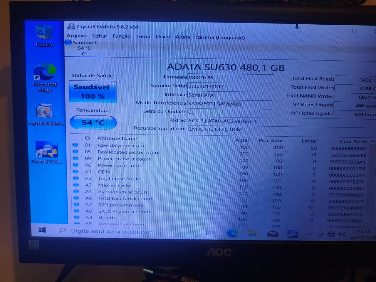 SSD 480Gbz - Foto 2