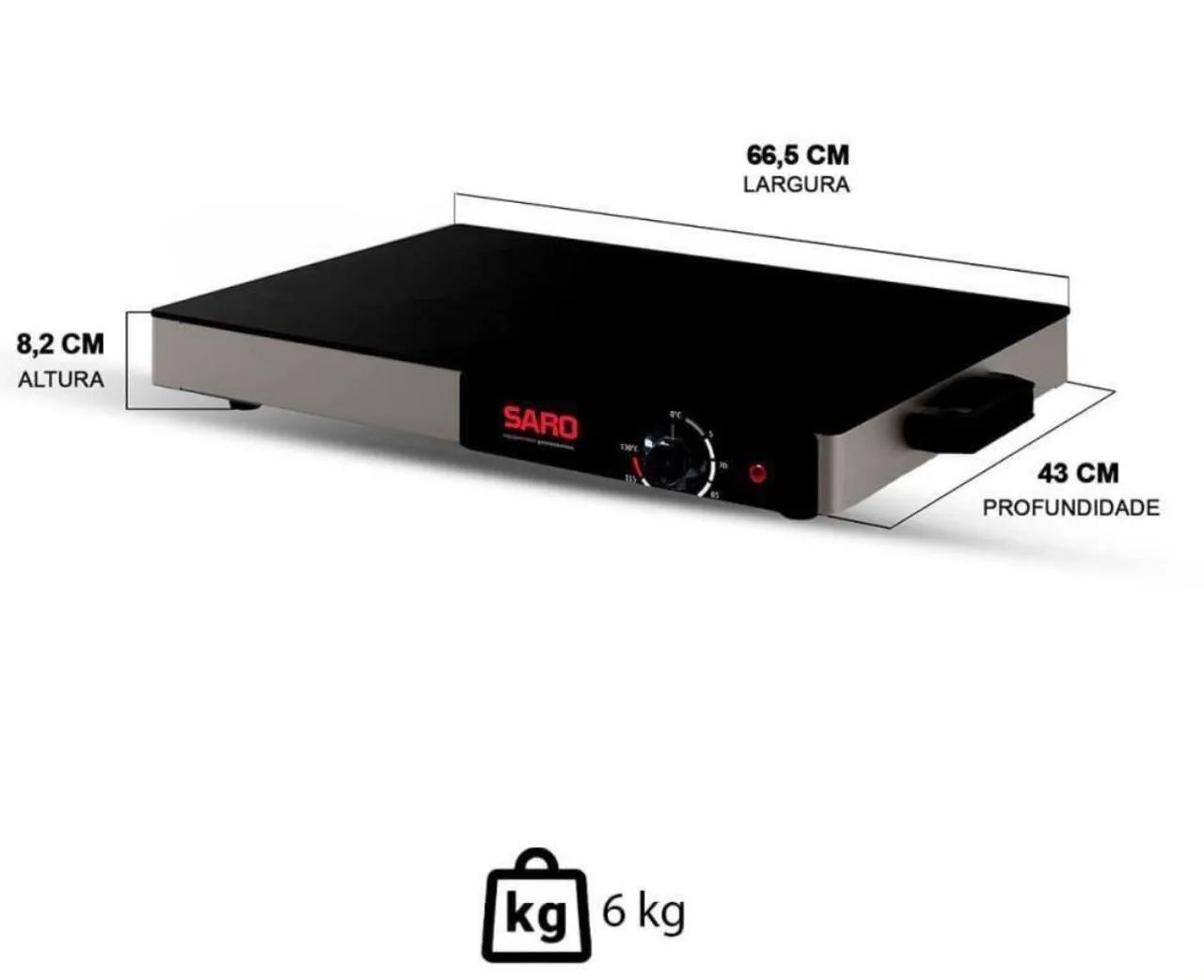 Mesa térmica Réchaud elétrico Saro  - Foto 2