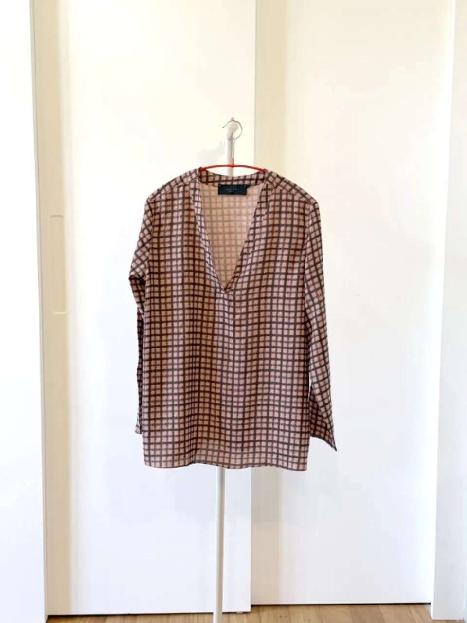 Camisa Coven xadrez rosê PP