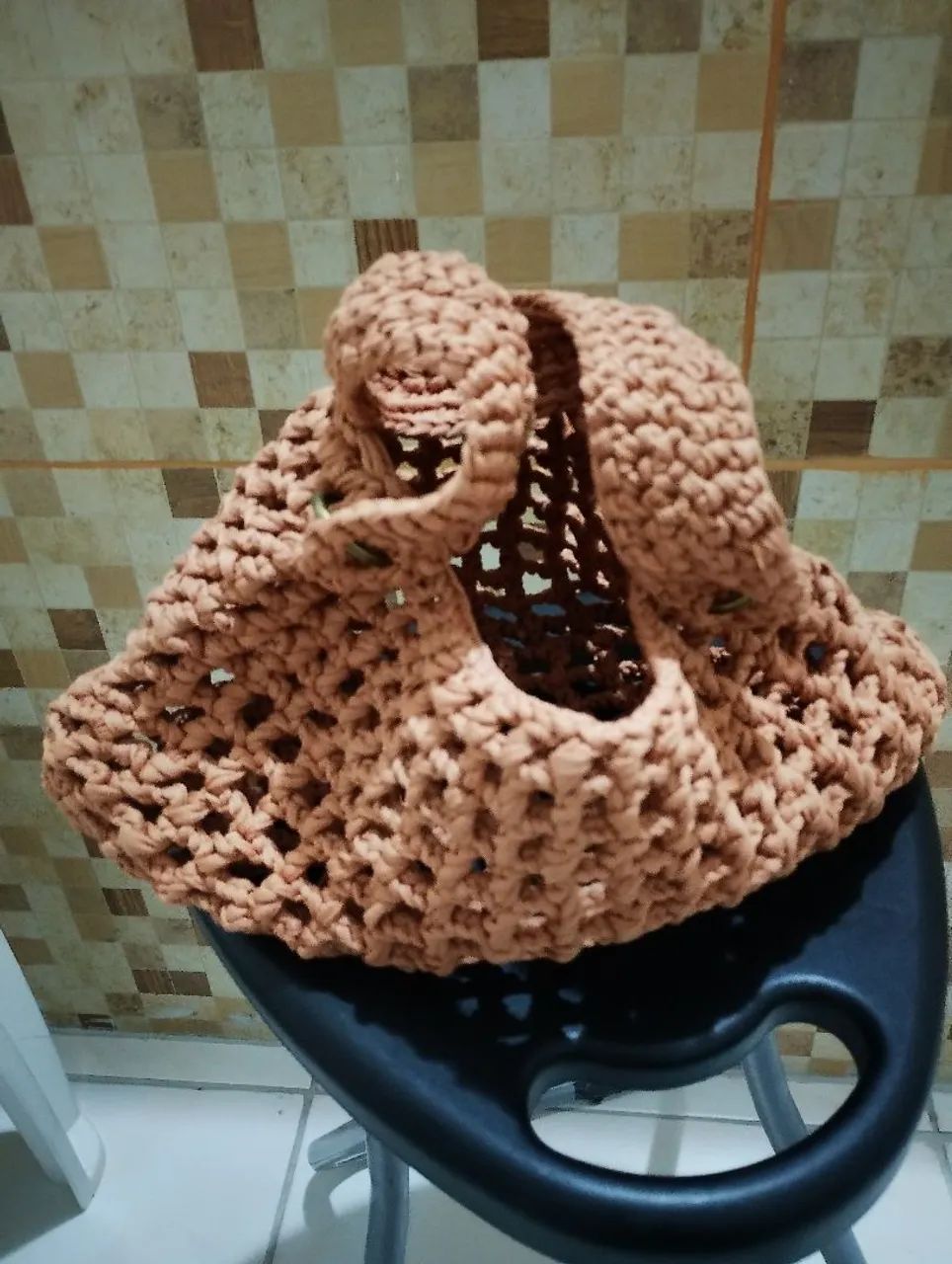 Bolsa de crochê alça larga todas as cores e modelos  - Foto 5