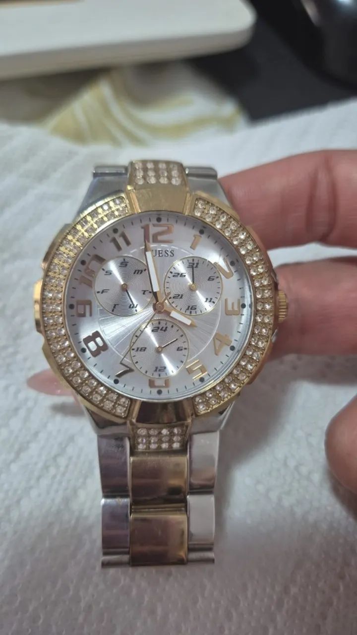 RELOGIO GUESS DOURADO - Foto 5