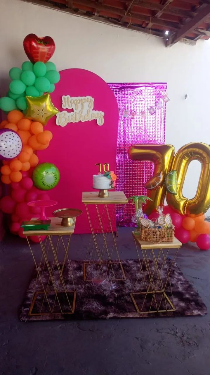 Decoração de festa na mesa e pegue e monte - Foto 4