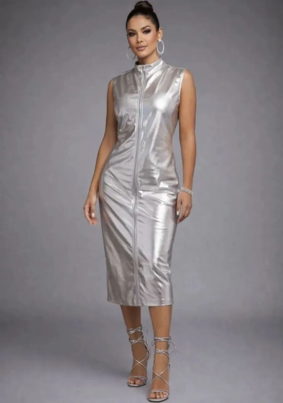 Vestido Prateado 