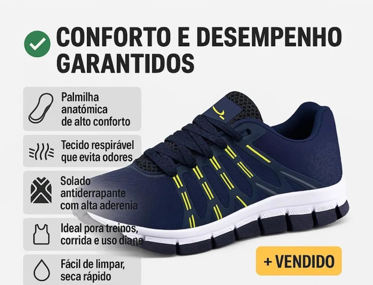 Tênis novo super leve 