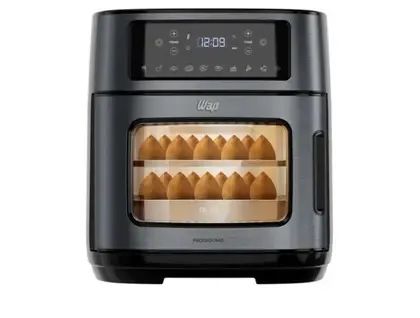 Air Fryer Wap Oven WAOD2 Preto e Inox Digital com Timer 12L