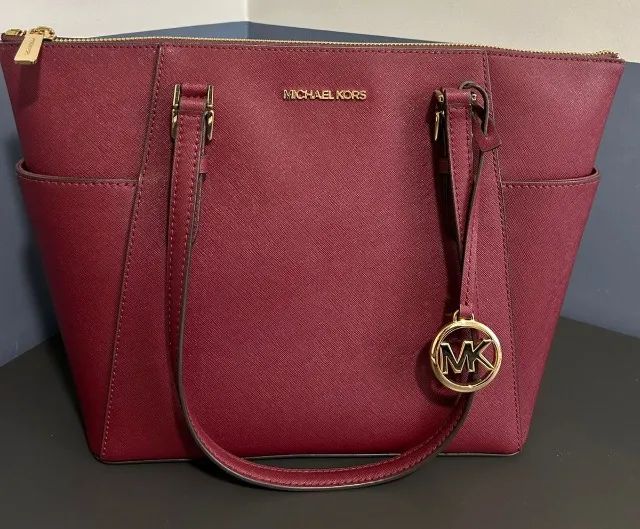 Bolsa Michael Kors Original Jet Set Travel Vermelha - Bolsas
