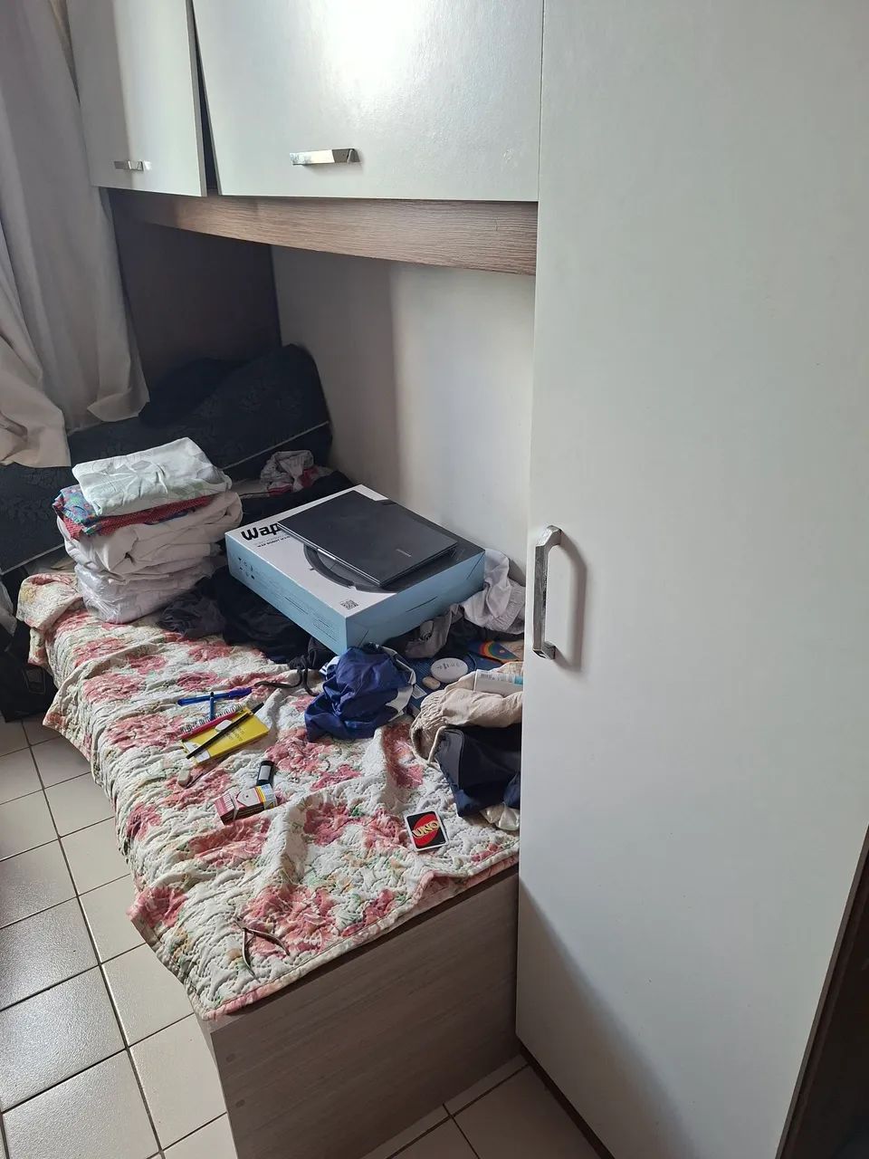 Guarda roupa acoplado com cama solteiro - Foto 5