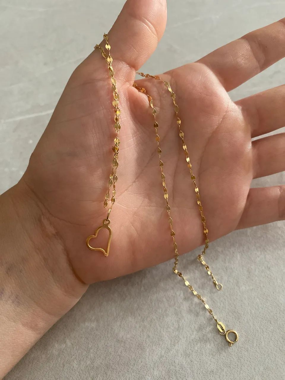 Colar de ouro 18k com pingente 