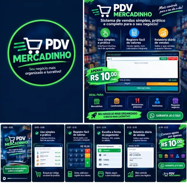 Sistema PDV simples para Mercadinhos, Lanchonetes e pequenos negócios - Foto 2