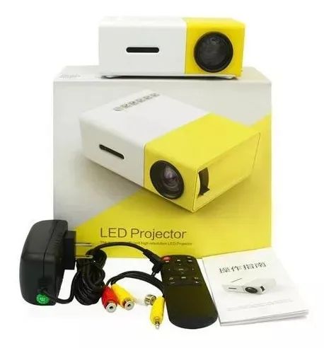 Mini Projetor Portátil Full Hd Led 600 Lumens Usb Sd Hdmi Branco 127/220v - Foto 2