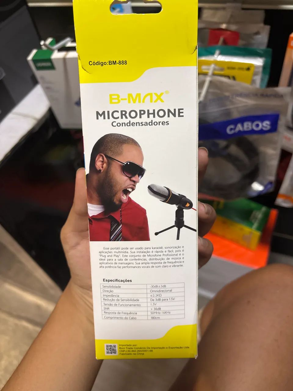 Microfone Condensador com Tripé - P2 - Foto 2