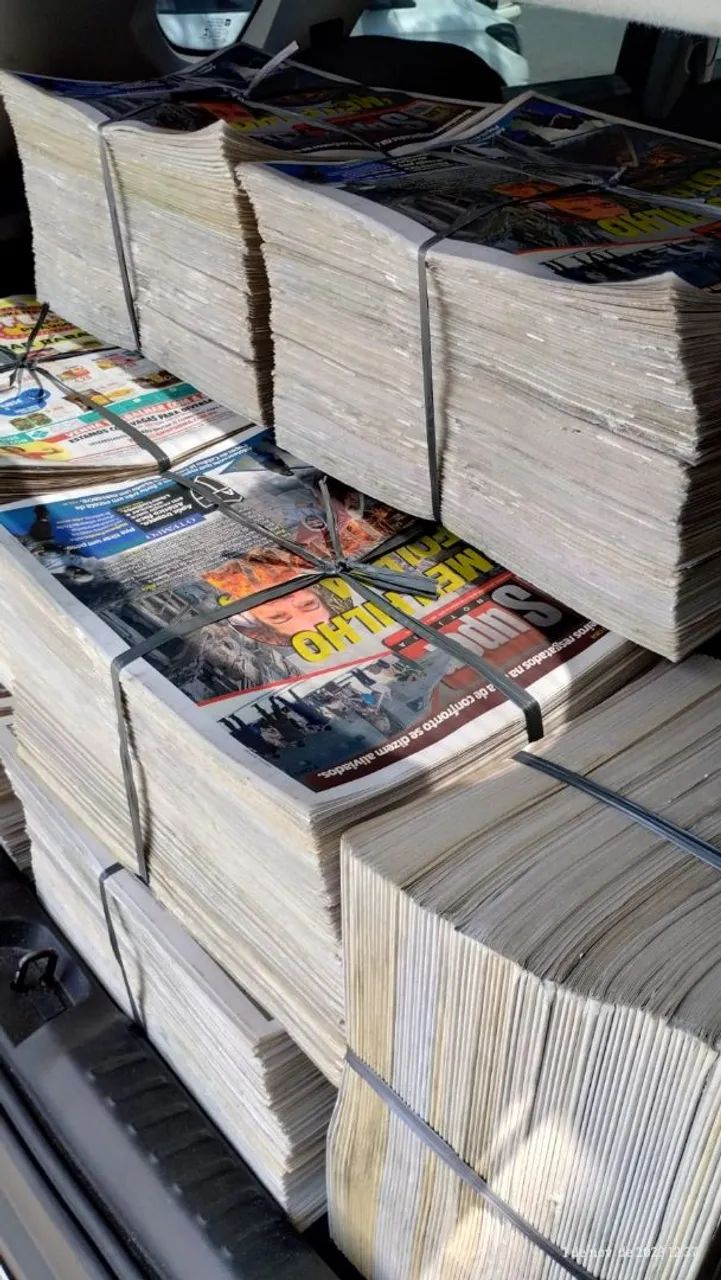 Jornal Velho Limpo para Pets - Fardo com 10 kgs.