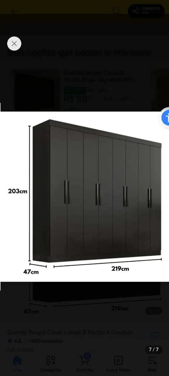 GUARDA ROUPA NOVO 