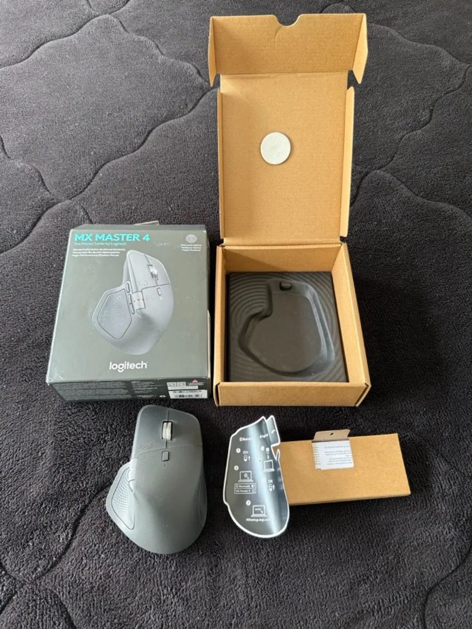 Mouse sem fio  com feedback tátil Logitech MX Master 4