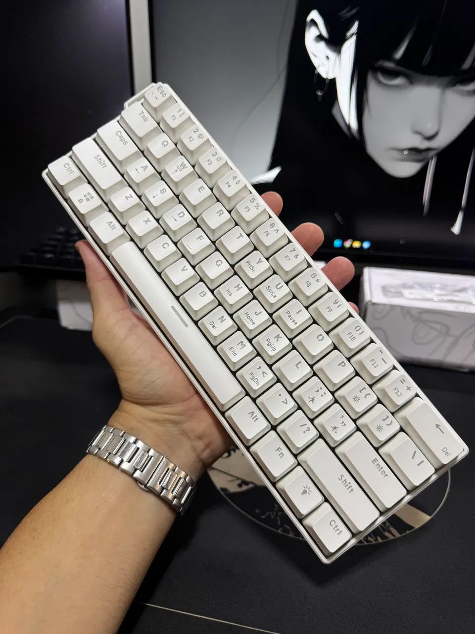 Ajazz NK61 Mechanical Keyboard - White